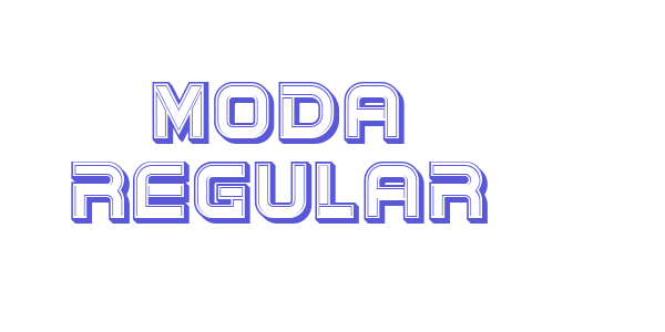 Moda Regular font