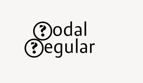 Modal Regular Font