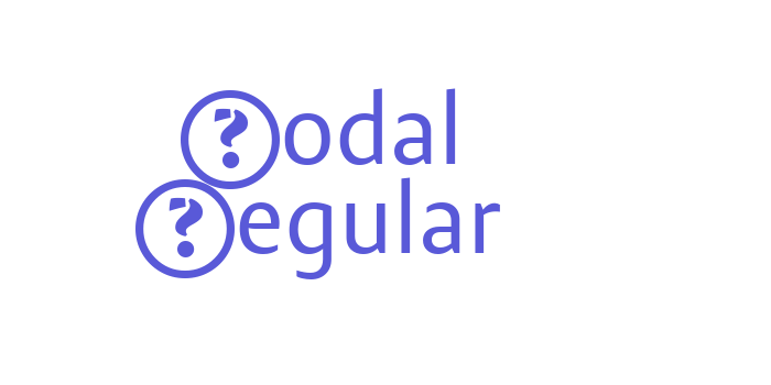 Modal Regular Font Download