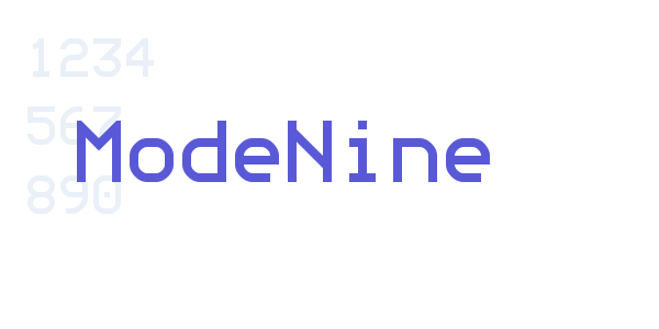 ModeNine font free