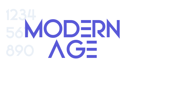 Modern Age font free