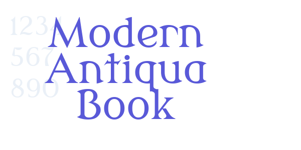 Modern Antiqua Book font free