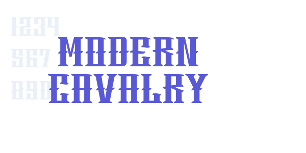 Modern Cavalry font free