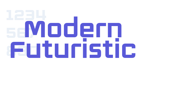 Modern Futuristic font free