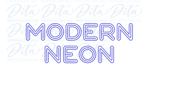 Modern Neon font free