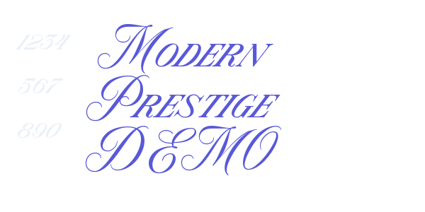 Modern Prestige DEMO font free