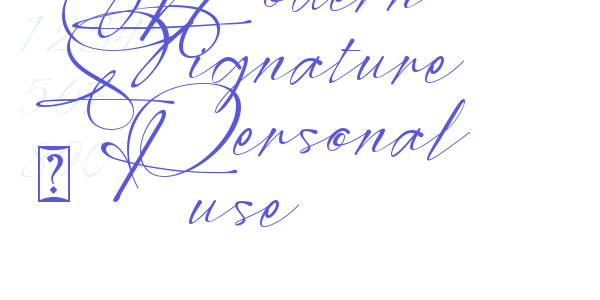 Modern Signature – Personal use font free