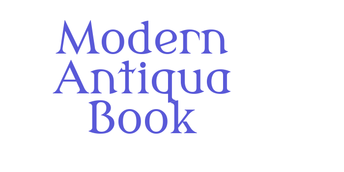 Modern Antiqua Book Font Download