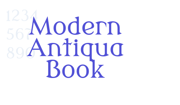 Modern Antiqua Book font download