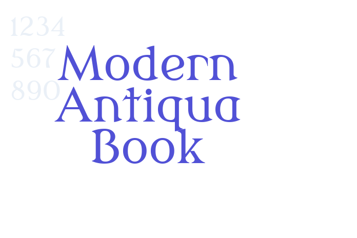 Modern Antiqua Book font download