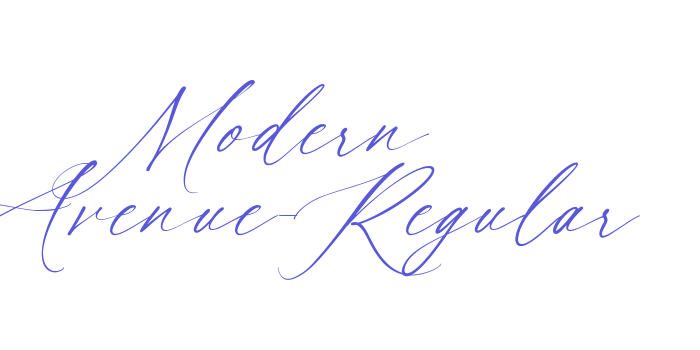 Modern Avenue-Regular Font Download