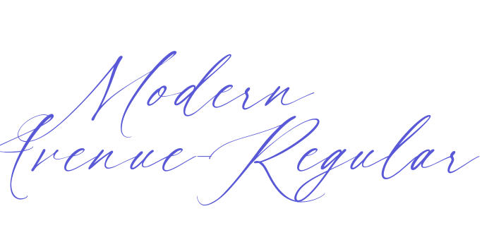 Modern Avenue-Regular Font