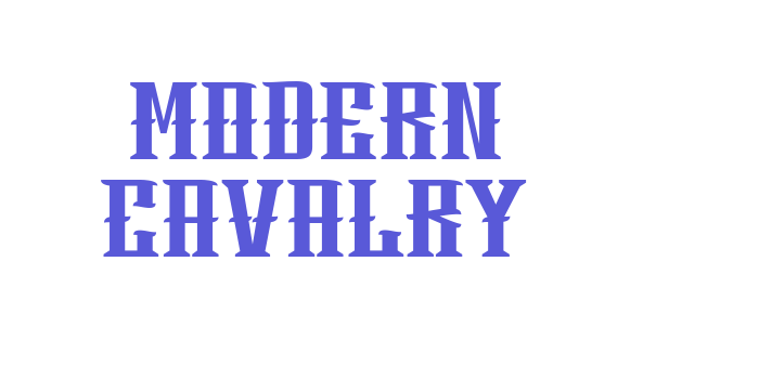 Modern Cavalry Font