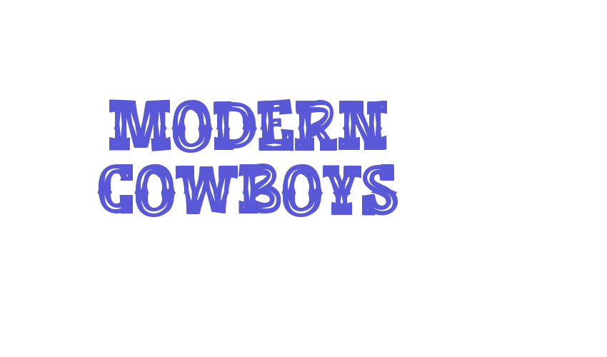 Modern Cowboys Font Download