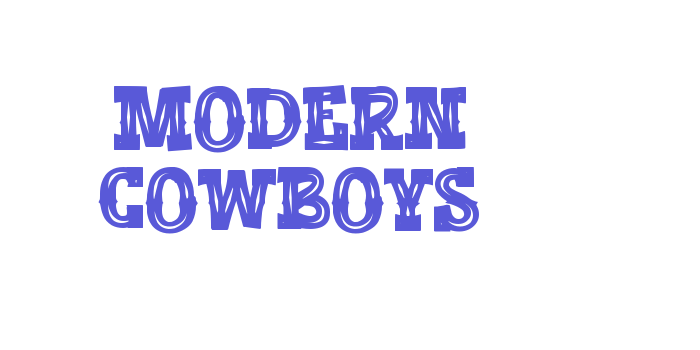 Modern Cowboys Font Download