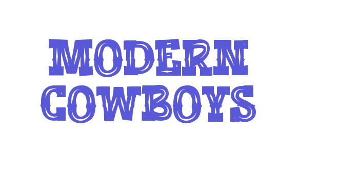 Modern Cowboys Font