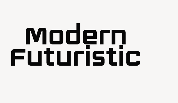 Modern Futuristic Font