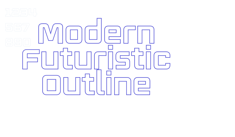 Modern Futuristic Outline-font-download