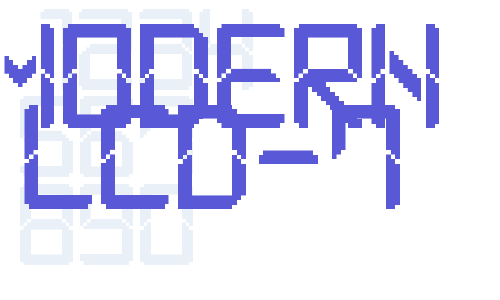 Modern LCD-7 Font Download