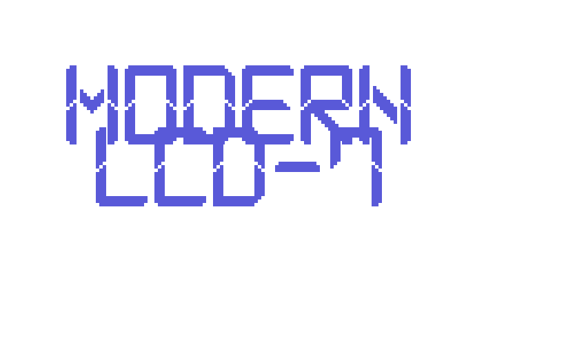 Modern LCD-7 Font Download