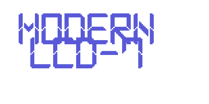 Modern LCD-7 Font Download