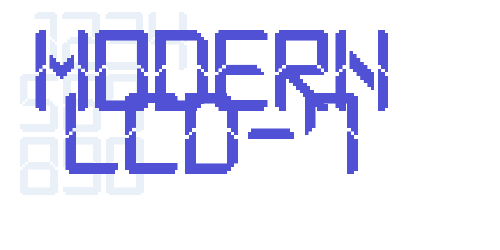Modern LCD-7-font-download
