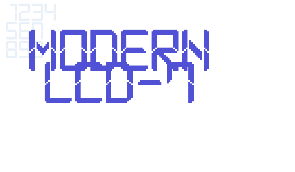 Modern LCD-7-font-download