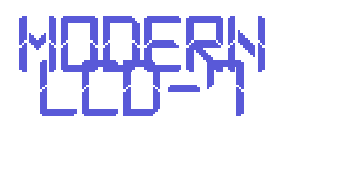 Modern LCD-7 Font