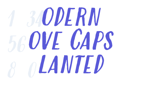 Modern Love Caps Slanted Font Download