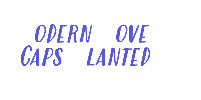 Modern Love Caps Slanted Font Download