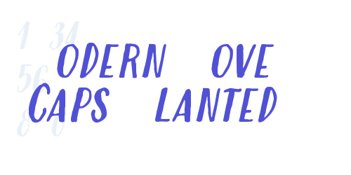 Modern Love Caps Slanted-font-download