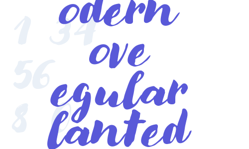 Modern Love Regular Slanted Font Download