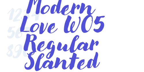 Modern Love W05 Regular Slanted-font-download