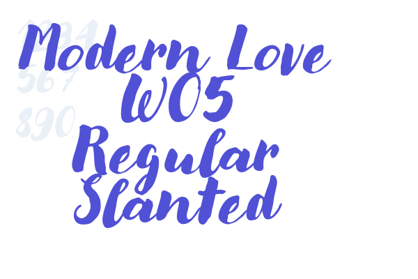 Modern Love W05 Regular Slanted