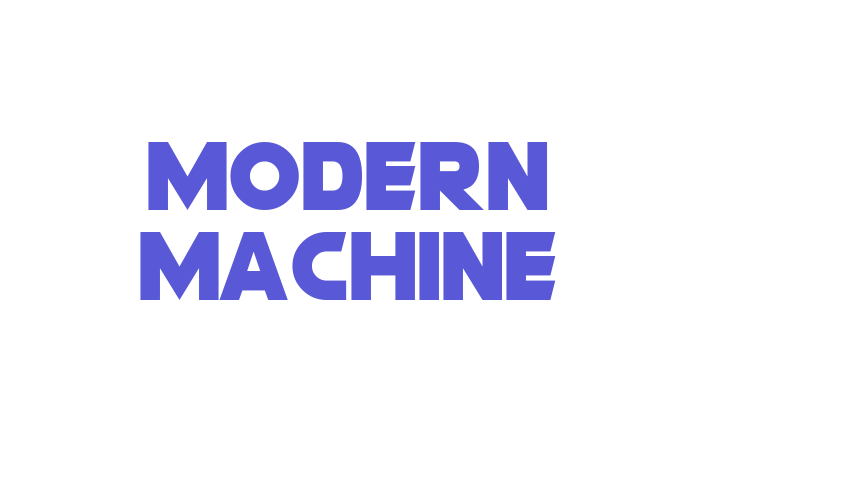 Modern Machine Font