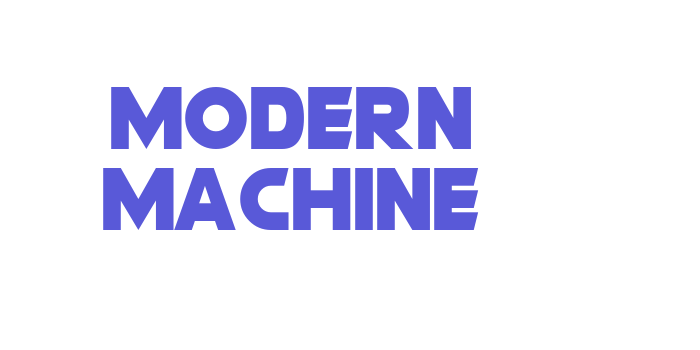 Modern Machine Font Download