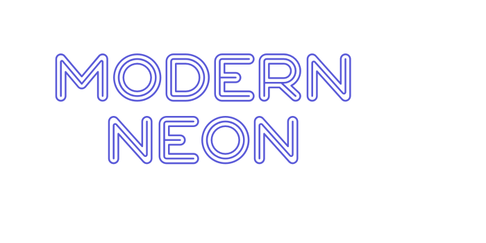 Modern Neon Font