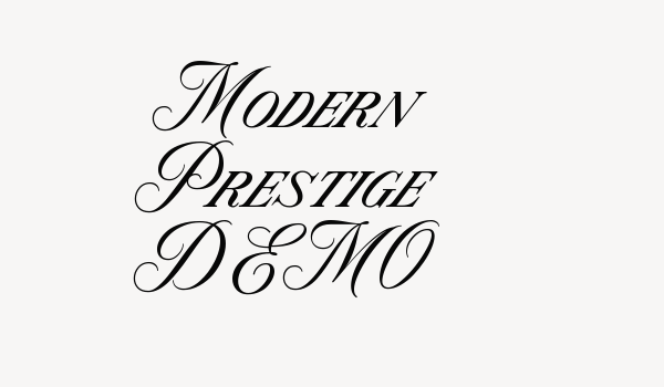 Modern Prestige DEMO Font