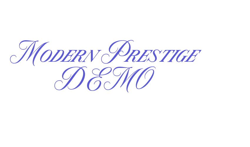 Modern Prestige DEMO Font