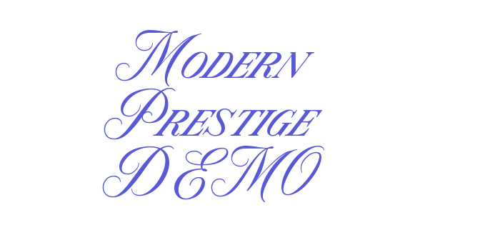 Modern Prestige DEMO Font Download