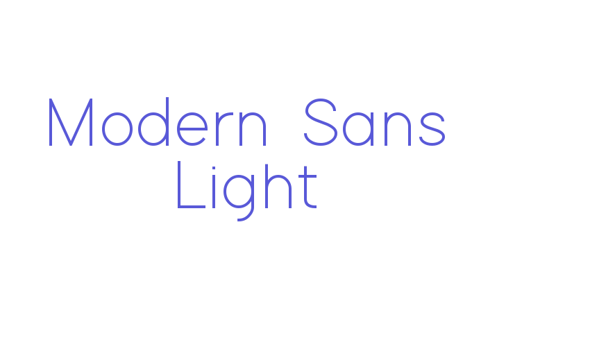 Modern Sans Light Font Download