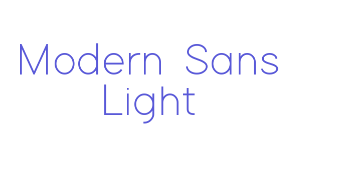 Modern Sans Light Font Download