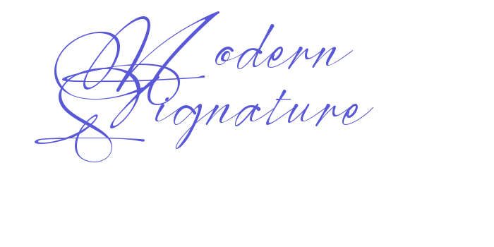 Modern Signature Font Download