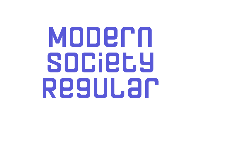 Modern Society Regular Font Download