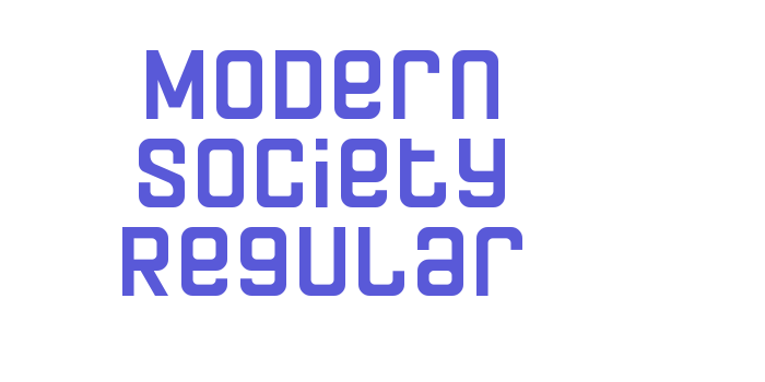 Modern Society Regular Font Download