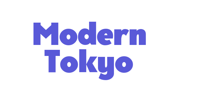 Modern Tokyo Font