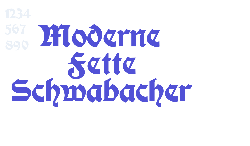 Moderne Fette Schwabacher-font-download