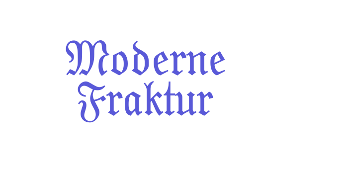 Moderne Fraktur Font Download