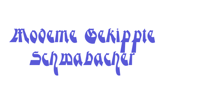 Moderne Gekippte Schwabacher Font Download