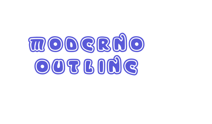 Moderno Outline Font Download